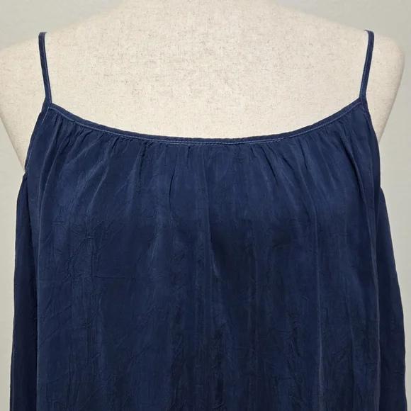 ​Maven West Navy Blue Cold Shoulder Blouse Ruffle Bell Sleeve Size Small NWT
